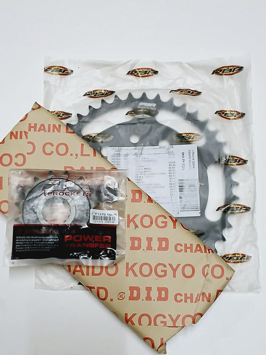 SPROCKETS KIT (DID GOLD CHAIN) FOR HONDA CRF AFRICA TWIN 1000-1100 (17-26)