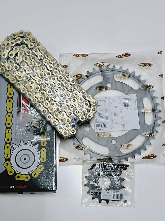 SPROCKETS KIT (ITALIAN CHAIN) FOR [MT07-09-10(SP,TRACER)(GT,GT+), XTZ TENERE 700]*(14-26) V-STROM 800 (20-26)