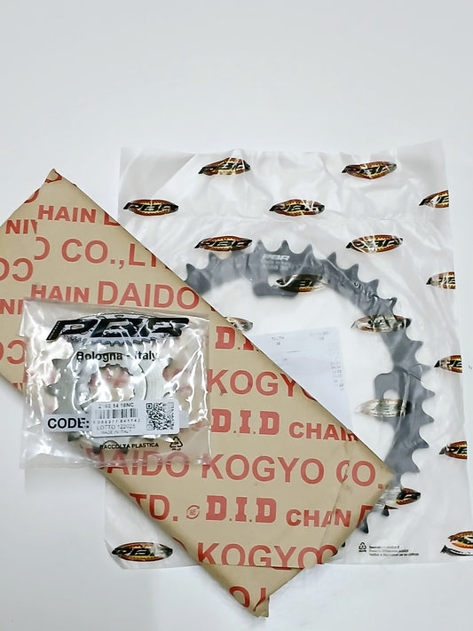 SPROCKETS KIT (DID GOLD CHAIN) FOR YAMAHA RAPTOR 700 (2007-2026)