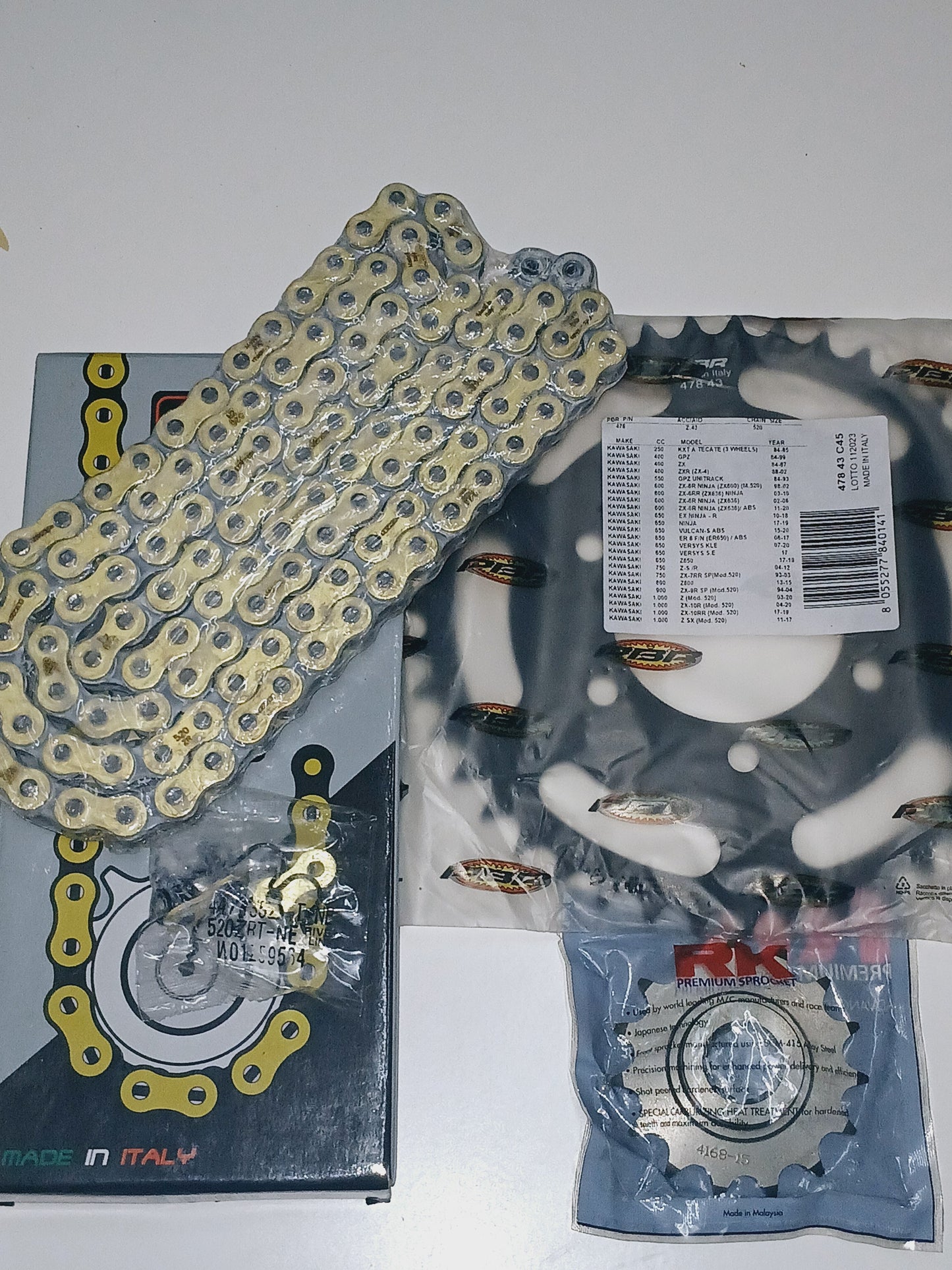 SPROCKETS KIT (ITALIAN CHAIN) FOR KAWAZAKI Z 750, Z800