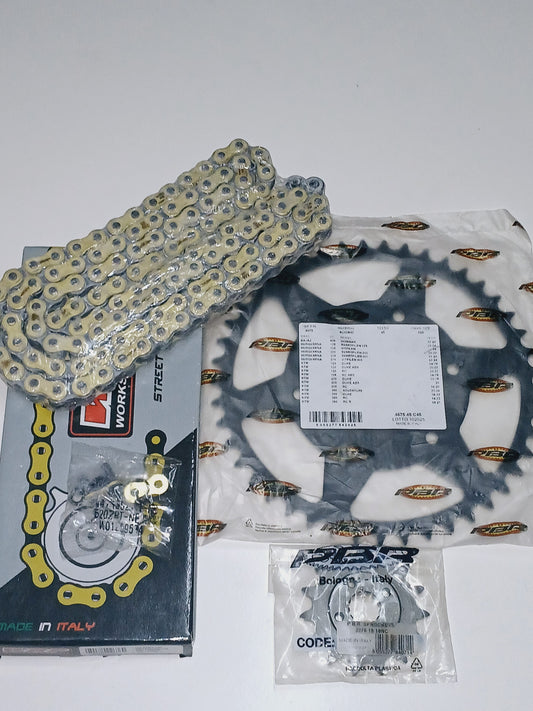 SPROCKETS KIT (ITALIAN CHAIN) FOR KTM DUKE 390 (14-26), KTM ADVENTURE 390 (20-26)