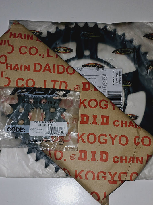 SPROCKETS KIT (DID GOLD CHAIN) FOR SUZUKI V-STROM 650 (17-26)